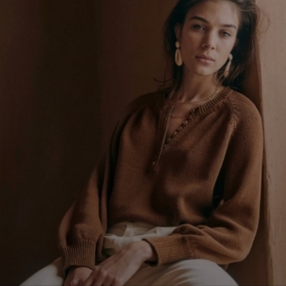 Sezane Leontine Sweater Coffee Brown